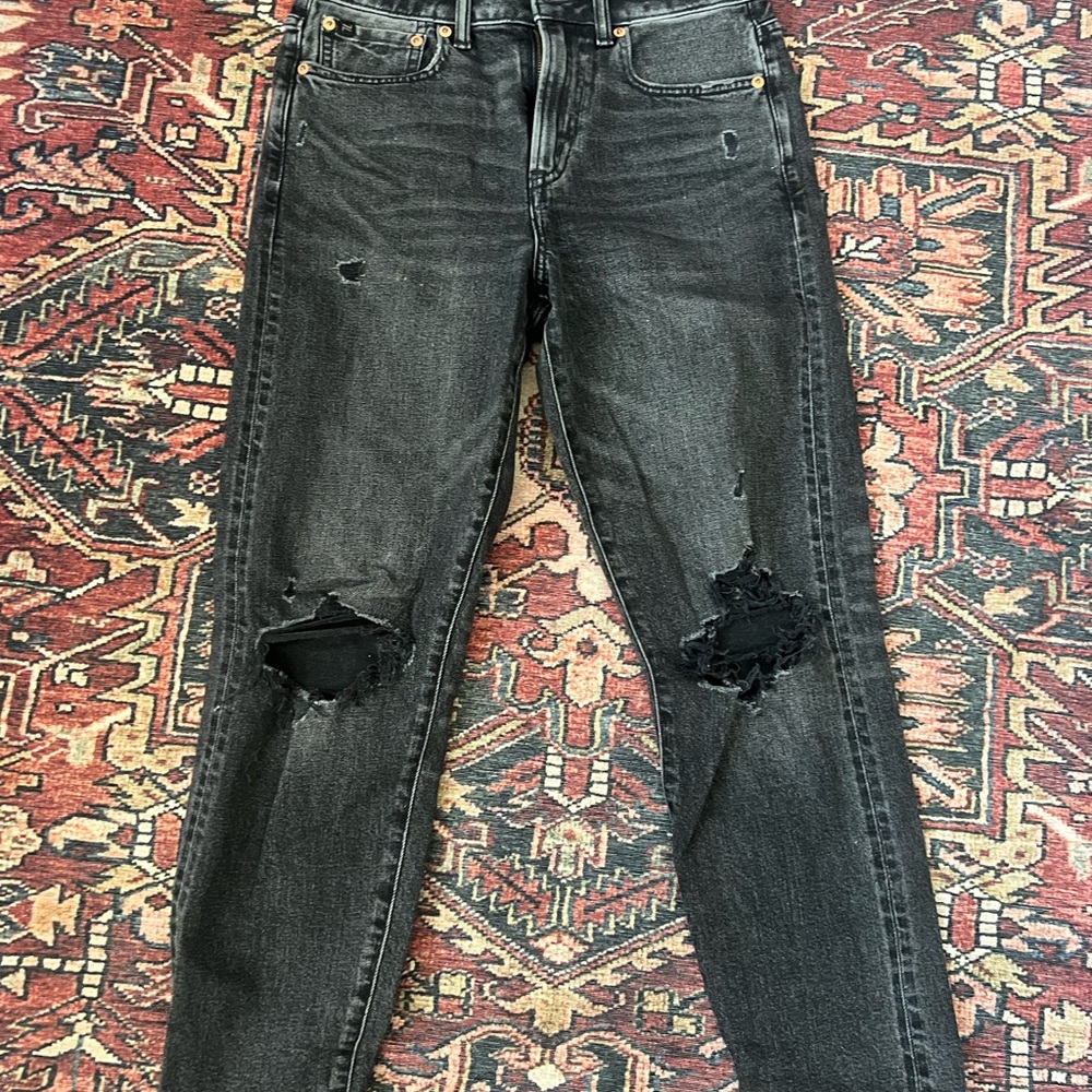 American Eagle premium denim Distressed Black Jeans for Women